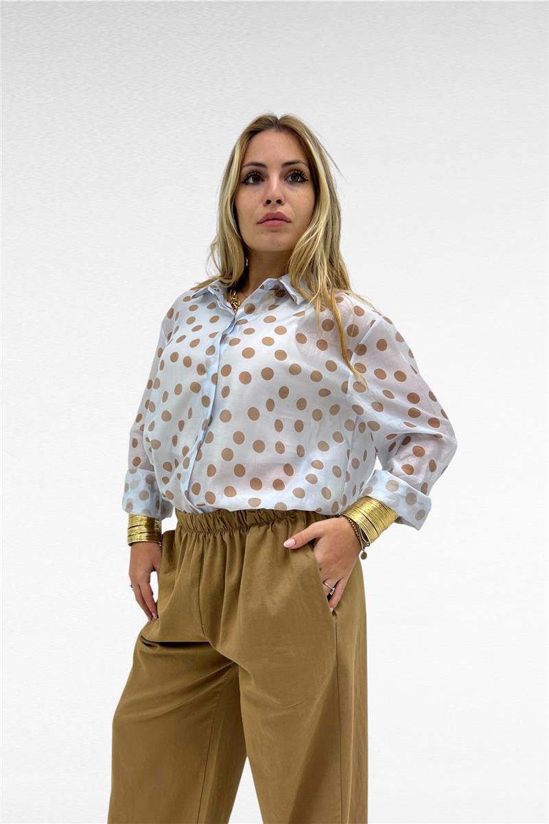 camicia semi trasparente pois